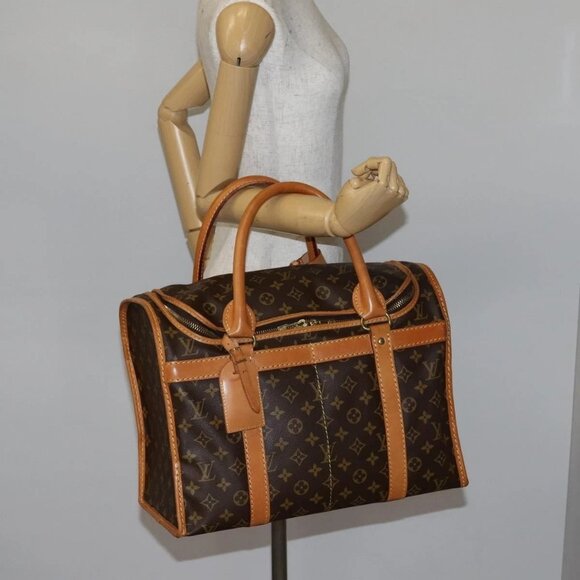 LOUIS VUITTON Monogram Sac Shan 40 Pet Carry Vintage M42024 LV Auth 141779 - Picture 1 of 16